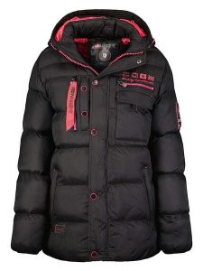 Geographical Norway Kurtka pikowana "Citernier" w kolorze czarnym rozmiar: S. Czarne kurtki Geographical Norway, s, bez wzorów, bez kaptura. Za 181,33 zł.