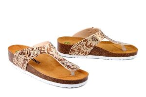 DR. BRINKMANN 700903-00 bunt, klapki japonki damskie. Żółte klapki Dr. Brinkmann, bez wzorów, bez obcasa. Za 165,67 zł.