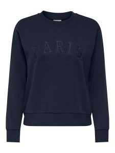 JDY Bluza w kolorze granatowym rozmiar: XXL. Niebieskie bluzy JDY, xxl, bez wzorów, z bawełny, bez kaptura. Za 70,24 zł.