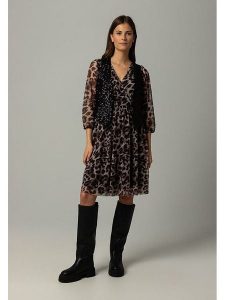 More & More Sukienka w kolorze szaro-czarnym rozmiar: 42. Szare sukienki More & More, bez wzorów, bez kołnierzyka, bez ramiączek, midi. Za 132,67 zł.