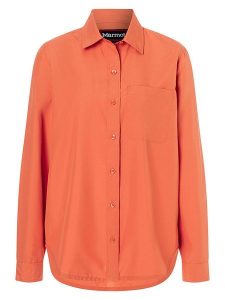 Marmot Koszula funkcyjna "AirExchange" w kolorze pomarańczowym rozmiar: M. Pomarańczowe koszule Marmot, m, bez wzorów, z materiału, bez kołnierzyka, bez ramiączek. Za 119,40 zł.