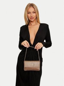 Guess Torebka Zalina HWRP93 50700 Złoty. Żółte torebki wieczorowe Guess, z aplikacjami, z syntetyku, bez dodatków. Za 679,99 zł.