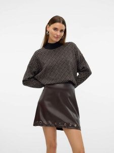 Vero Moda Sweter w kolorze czarnym rozmiar: XS. Czarne swetry oversize Vero Moda, xs, bez wzorów, bez ramiączek. Za 100,99 zł.