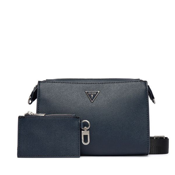Torebka Guess. Niebieskie listonoszki Guess, z aplikacjami, bez dodatków. Za 364,99 zł.