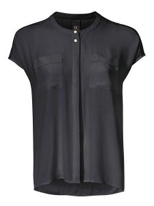 Heine Bluzka w kolorze czarnym rozmiar: 38. Czarne bluzki Heine, bez wzorów, bez kołnierzyka, bez ramiączek. Za 70,41 zł.