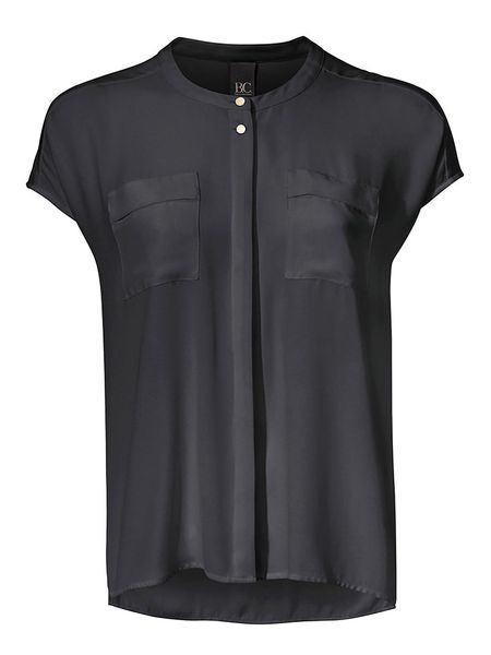 Heine Bluzka w kolorze czarnym rozmiar: 38. Czarne bluzki Heine, bez wzorów, bez kołnierzyka, bez ramiączek. Za 74,81 zł.