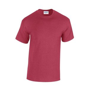 Koszulka Unisex Dla Dorosłych Antique Heavy T-shirt. Czerwone bluzki GILDAN, xl, bez wzorów, sportowe, bez kołnierzyka, bez ramiączek. Za 37,99 zł.