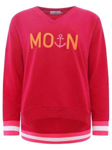 Zwillingsherz Bluza "MoinZH" w kolorze różowym rozmiar: XXL. Różowe bluzy Zwillingsherz, xxl, bez wzorów, bez kaptura. Za 169,45 zł.