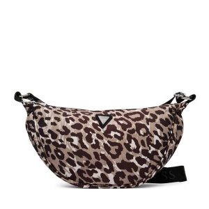 Torebka Guess. Brązowe listonoszki Guess, z aplikacjami, bez dodatków. Za 194,99 zł.