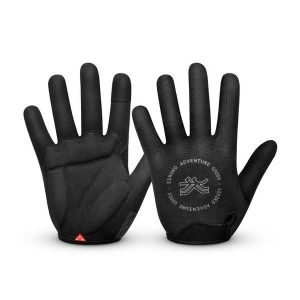 Rękawiczki rowerowe Gravel unisex SIROKO Frontier. Czarne rękawiczki SIROKO, bez wzorów, z tkaniny. Za 148,00 zł.