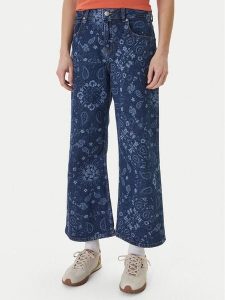 Roxy Jeansy Boogie Night ERJDP03332 Niebieski Wide Leg. Niebieskie jeansy Roxy, bez wzorów, z bawełny. Za 369,99 zł.