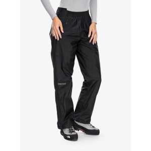 Spodnie przeciwdeszczowe damskie Marmot PreCip Eco Full Zip Pant. Czarne spodnie dresowe Marmot, m, bez wzorów. Za 497,85 zł.