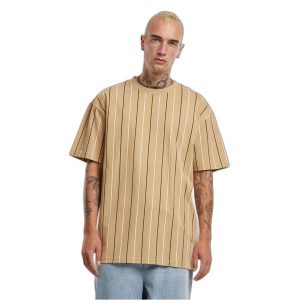 Koszulka damska Urban Classics Printed Pinstripe. Białe koszulki sportowe Urban Classics, bez wzorów, bez ramiączek. Za 149,50 zł.