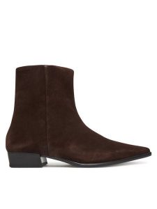 Vagabond Shoemakers Botki Nella 5416-040-31 Brązowy. Brązowe botki Vagabond Shoemakers, bez wzorów, ze skóry, bez obcasa, na płaskiej podeszwie, bez zapięcia. Za 579,99 zł.