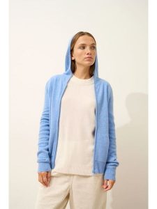 Just Cashmere Kaszmirowy kardigan "Debbie" w kolorze błękitnym rozmiar: S. Niebieskie kardigany Just Cashmere, z kaszmiru. Za 413,99 zł.