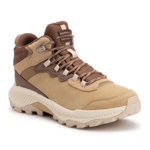 Buty turystyczne damskie Merrell Speed Strike 2 Ltr Mid Wp latte. Brązowe buty trekkingowe Merrell, bez zapięcia. Za 489,99 zł.