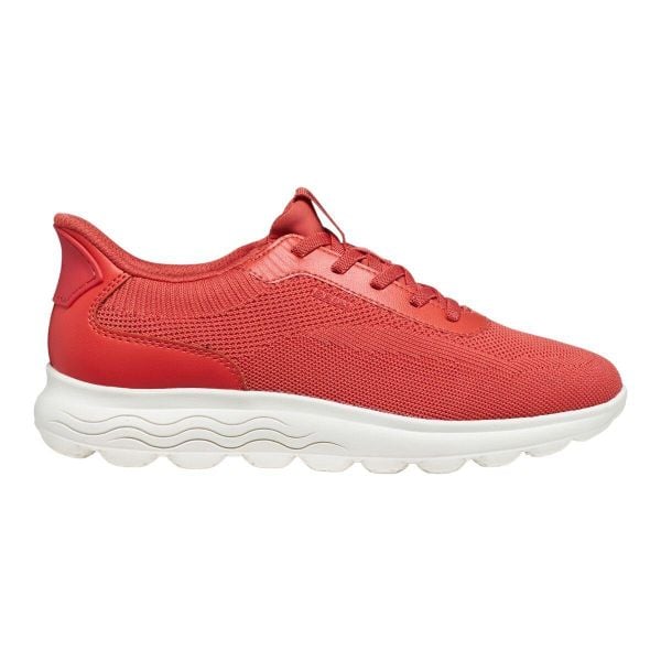 Baskets Femme Baskets Geox D SPHERICA PLUS Rouge Geox. Czerwone buty sportowe Geox, bez wzorów, z tkaniny, bez zapięcia. W wyprzedaży za 382,50 zł.