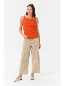 Kaffe Top w kolorze pomarańczowym rozmiar: XL. Pomarańczowe topy Kaffe, xl, bez wzorów, bez kołnierzyka, bez ramiączek. Za 56,79 zł.