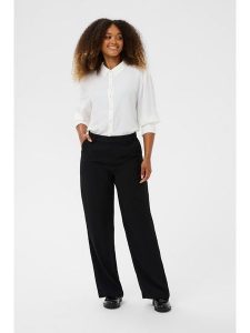 Cream Spodnie w kolorze czarnym rozmiar: 36. Czarne spodnie z wysokim stanem Cream, bez wzorów, z materiału, z podwyższonym stanem. Za 217,99 zł.