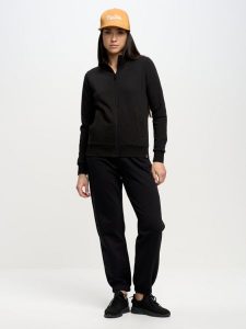 Bluza damska ze stójką czarna Chita 906. Czarne bluzy Big Star, l, bez wzorów, z bawełny, bez kaptura. W wyprzedaży za 179,99 zł.