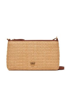 PINKO Torebka Flat Horizontal Mini PE 25 PCPL 104277 A2CE Beżowy. Brązowe listonoszki Pinko, bez wzorów, z syntetyku, bez dodatków. Za 399,99 zł.