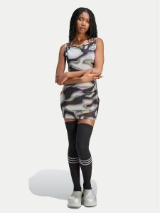 Adidas Sukienka codzienna Pride Mesh IZ4890 Kolorowy Slim Fit. Kombinezony ADIDAS, m, bez wzorów, z meshu, bez kołnierzyka, bez ramiączek. Za 139,99 zł.