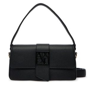 Torebka Armani Exchange. Czarne torebki klasyczne Armani Exchange, bez wzorów, bez dodatków. Za 609,99 zł.