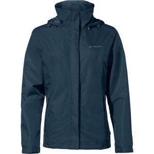 Kurtka przeciwdeszczowa damska Vaude Escape Light Jacket. Czerwone kurtki Vaude, bez wzorów, bez kaptura. Za 366,99 zł.