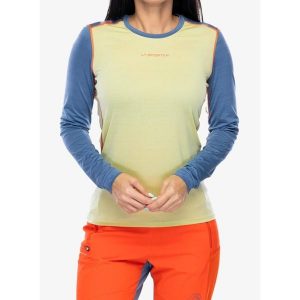Bluza termoaktywna damska La Sportiva Tour Long Sleeve. Żółte bluzy La Sportiva, na zimę, l, bez wzorów, bez kaptura. Za 287,99 zł.