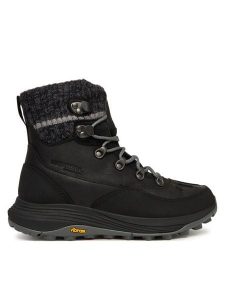 Merrell Śniegowce Siren 4 J037410 Czarny. Czarne buty zimowe Merrell, ze skóry, bez obcasa, bez zapięcia. Za 899,99 zł.