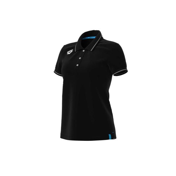 Koszulka polo damska Arena Team Polo shirt Solid Cotton. Czarne bluzki Arena, xl, bez wzorów, z bawełny, sportowe, bez kołnierzyka, bez ramiączek. Za 241,00 zł.