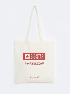 Torba bawełniana unisex Rzeszów 102. Białe torby podróżne i sportowe Big Star, z aplikacjami, z bawełny, na ramię, z nadrukiem, bez dodatków. Za 4,99 zł.