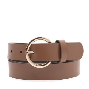 Pasek Damski Lasocki. Brązowe paski Lasocki, bez wzorów. Za 99,99 zł.