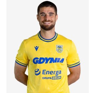 Koszulka meczowa Arka Gdynia domowa 25/26. Bluzki MACRON, xl, bez wzorów, z materiału, sportowe, bez kołnierzyka, bez ramiączek. Za 329,99 zł.