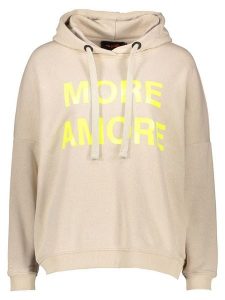 Miss goodlife Bluza "More Amore" w kolorze beżowym rozmiar: XS. Brązowe bluzy miss goodlife, xs, bez wzorów, z bawełny, z kapturem. Za 145,60 zł.