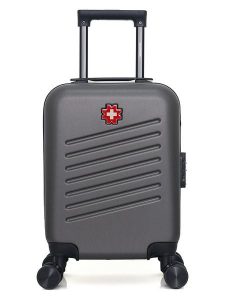 SWISS KOPPER Walizka "Zurich" w kolorze szarym - 32 x 42 x 20 cm rozmiar: onesize. Szare walizki SWISS KOPPER, bez wzorów, z materiału. Za 108,99 zł.