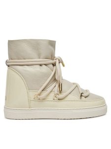 Inuikii Śniegowce Gloss Wedge 75203-007 Écru. Buty zimowe Inuikii, ze skóry, bez obcasa, bez zapięcia. Za 849,99 zł.