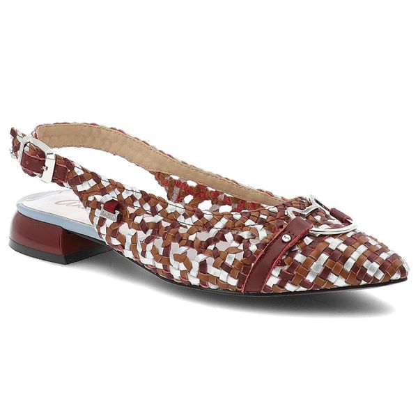 Sandały damskie Anekke, ze skóry naturalnej pleciona cholewka pasek z tyłu niski obcas eleganckie, czerwone, 42383-416. Czerwone sandały Anekke, bez wzorów, ze skóry, bez obcasa, na obcasie, bez zapięcia. Za 339,00 zł.