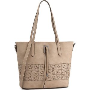 Torebka JENNY FAIRY - RC10163A Beżowy. Shopper bag marki Jenny Fairy. Za 99,99 zł.