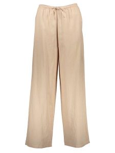 JJXX Spodnie w kolorze beżowym rozmiar: M. Brązowe spodnie z wysokim stanem JJXX, bez wzorów, z bawełny, z podwyższonym stanem. Za 130,99 zł.