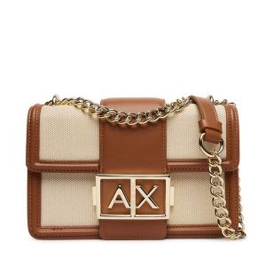 Torebka Armani Exchange. Brązowe torebki klasyczne Armani Exchange, bez wzorów, bez dodatków. Za 669,99 zł.