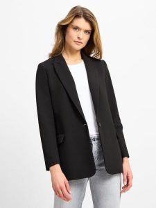 Marie Lund Marynarka Kobiety Sztuczne włókno czarny, 42. Czarne marynarki i żakiety Marie Lund, bez wzorów, z włókna, eleganckie. Za 479,95 zł.