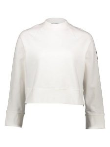 ON RUNNING Bluza w kolorze białym rozmiar: L. Białe bluzy On Running, l, bez wzorów, bez kaptura. Za 175,67 zł.