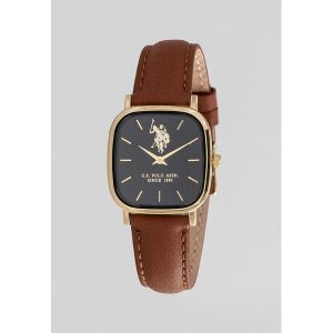 U.S. Polo Assn. Zegarek kwarcowy w kolorze złoto-czarno-brązowym rozmiar: onesize. Brązowe, analogowe zegarki U.S. Polo Assn. Za 208,99 zł.