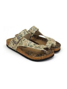 Calceo Japonki w kolorze zielono-żółtym rozmiar: 42. Żółte klapki Calceo, bez wzorów, z otwartym noskiem, bez obcasa. Za 130,99 zł.