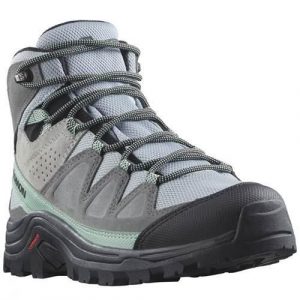 Buty trekkingowe damskie Salomon Quest Rove Gtx. Brązowe buty trekkingowe Salomon, z materiału, za kostkę, bez zapięcia. Za 727,00 zł.