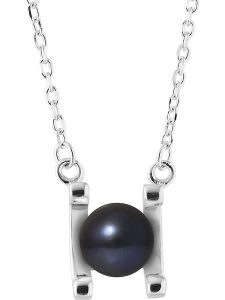 Pearl Addict Srebrny naszyjnik z perłą w kolorze tahiti - dł. 42 cm rozmiar: onesize. Niebieskie naszyjniki Pearl Addict, z perłą, srebrne. Za 173,99 zł.