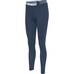 Damskie bawełniane legginsy o średnim kroju Hummel TE Maja. Niebieskie legginsy Hummel, bez wzorów, z bawełny. Za 157,50 zł.
