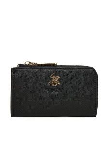 Beverly Hills Polo Club Portfel CWBEO-BHPC-W1-001-AW26 Czarny. Czarne portfele Beverly Hills Polo Club, bez wzorów, ze skóry. Za 59,99 zł.