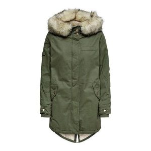 Only Kurtka Damska May Fur Canvas Parka Otw Grape Leaf (Rozmiar L). Kurtki marki ONLY. W wyprzedaży za 228,00 zł.